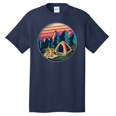 Outdoor Camping Sunset Tall T-Shirt