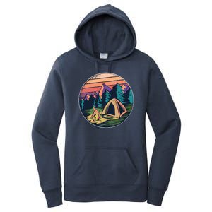 Outdoor Camping Sunset Women's Pullover Hoodie