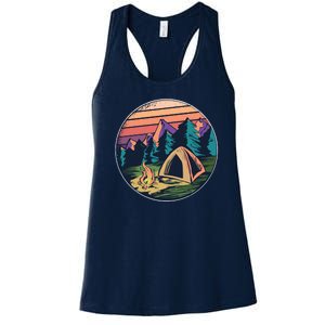 Outdoor Camping Sunset Women's Racerback Tank