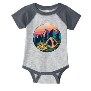 Outdoor Camping Sunset Infant Baby Jersey Bodysuit