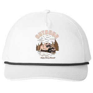 Outdoor Enjoy Every Moment Snapback Five-Panel Rope Hat