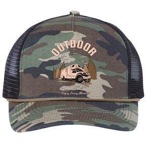 Outdoor Enjoy Every Moment Retro Rope Trucker Hat Cap