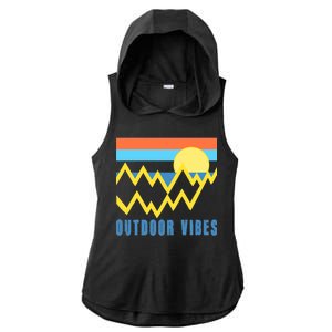 Outdoor Vibes Ladies PosiCharge Tri-Blend Wicking Draft Hoodie Tank