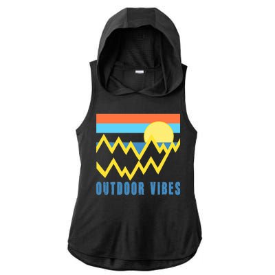 Outdoor Vibes Ladies PosiCharge Tri-Blend Wicking Draft Hoodie Tank