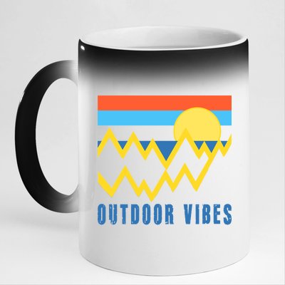 Outdoor Vibes 11oz Black Color Changing Mug