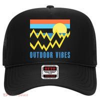 Outdoor Vibes High Crown Mesh Back Trucker Hat