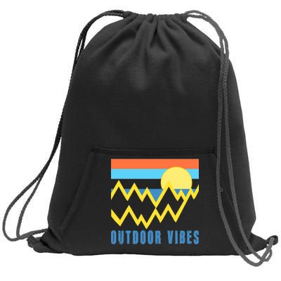 Outdoor Vibes Sweatshirt Cinch Pack Bag