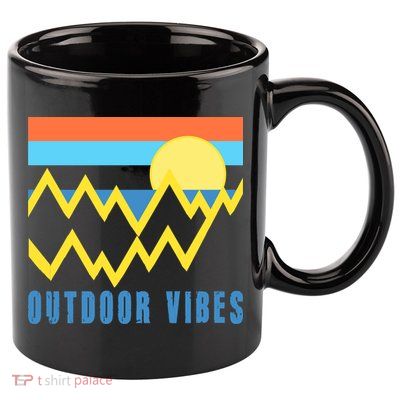 Outdoor Vibes 11oz C Handle Ceramic Mug