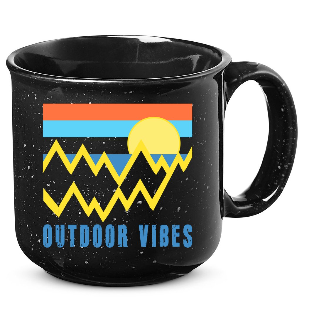 Outdoor Vibes 15oz Campfire Ceramic Mug