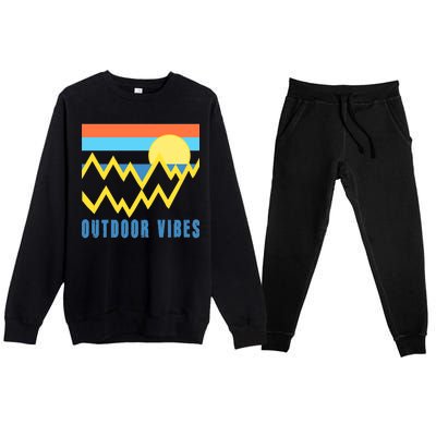 Outdoor Vibes Premium Crewneck Sweatsuit Set