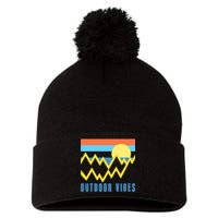 Outdoor Vibes Pom Pom 12in Knit Beanie