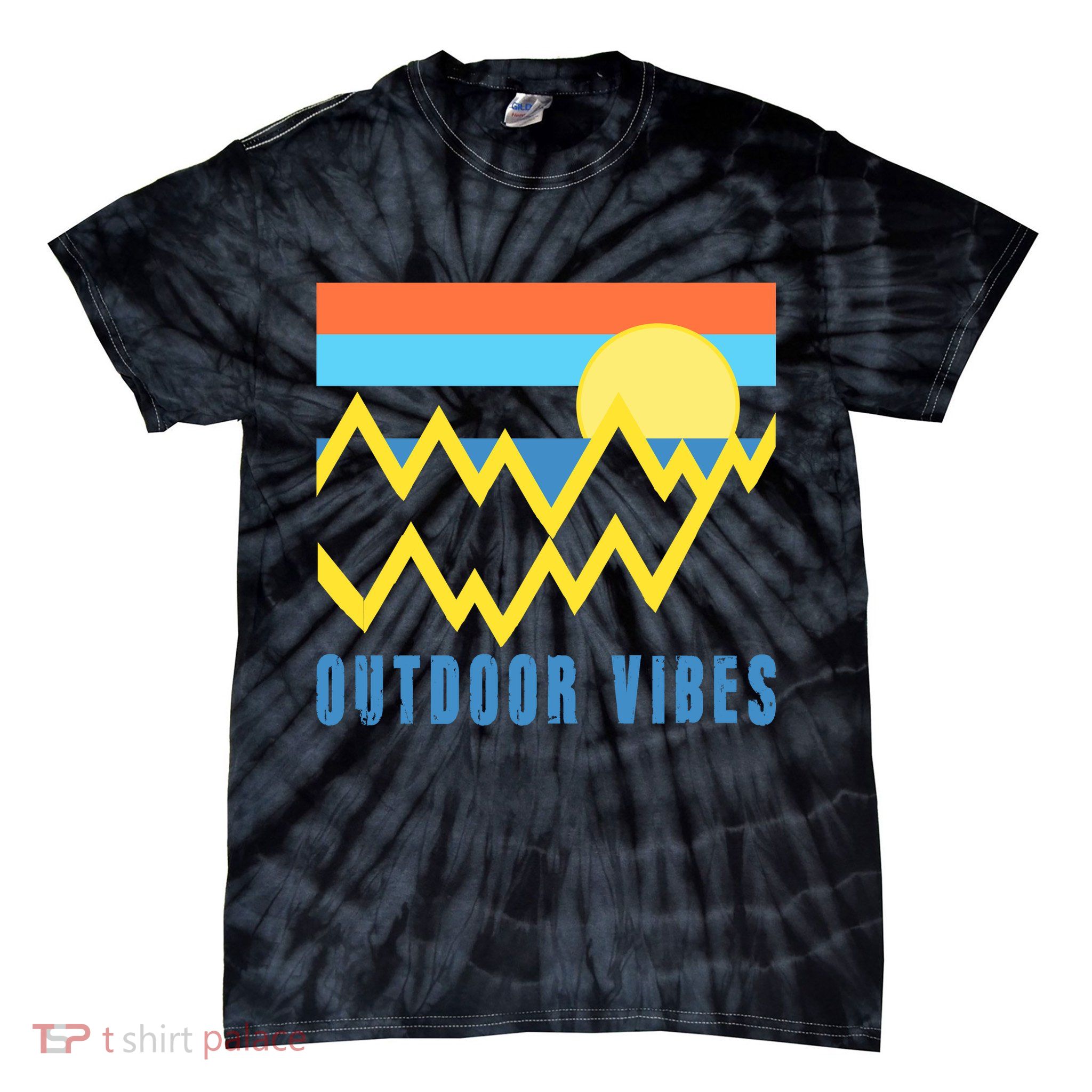 Outdoor Vibes Tie-Dye T-Shirt