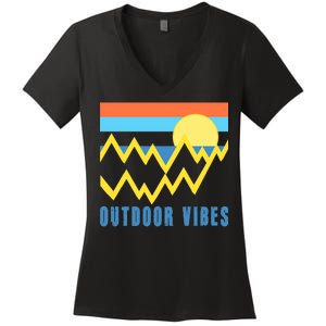 Outdoor Vibes Women's V-Neck T-Shirt