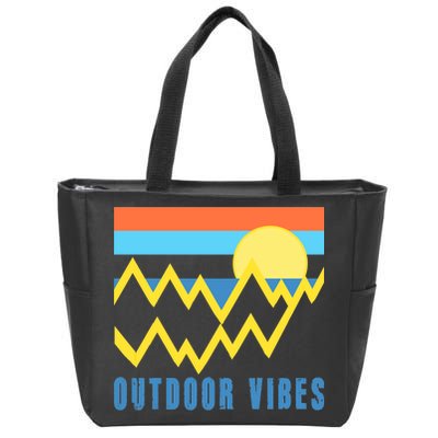 Outdoor Vibes Zip Tote Bag