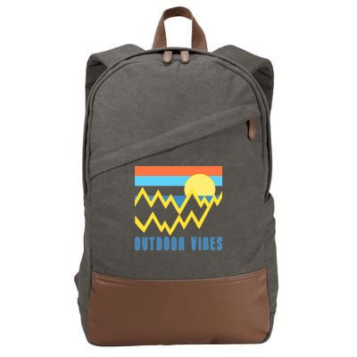 Outdoor Vibes Cotton Canvas Backpack