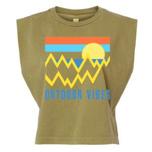 Outdoor Vibes Garment-Dyed Women's Muscle Tee