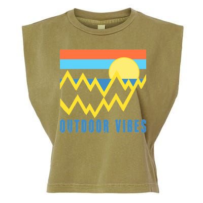 Outdoor Vibes Garment-Dyed Women's Muscle Tee