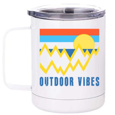 Outdoor Vibes 12 oz Stainless Steel Tumbler Cup