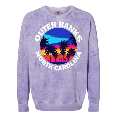 Outer Banks North Carolina Colorblast Crewneck Sweatshirt