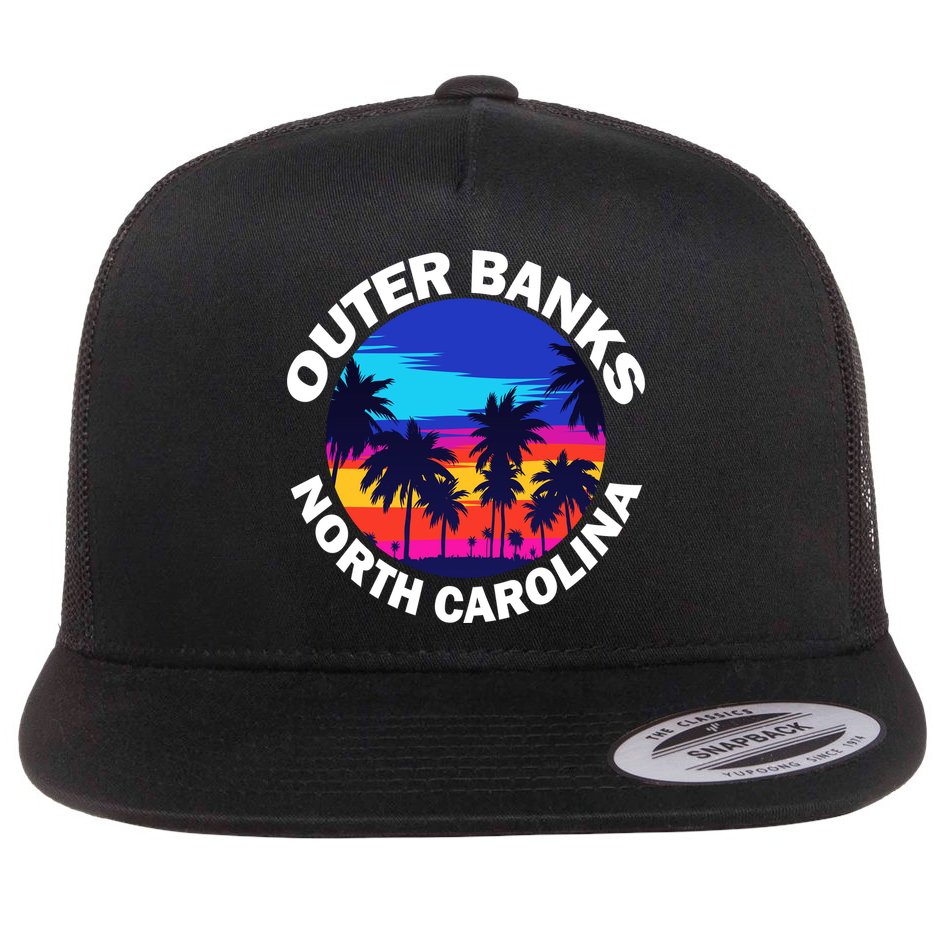 Outer Banks North Carolina Flat Bill Trucker Hat