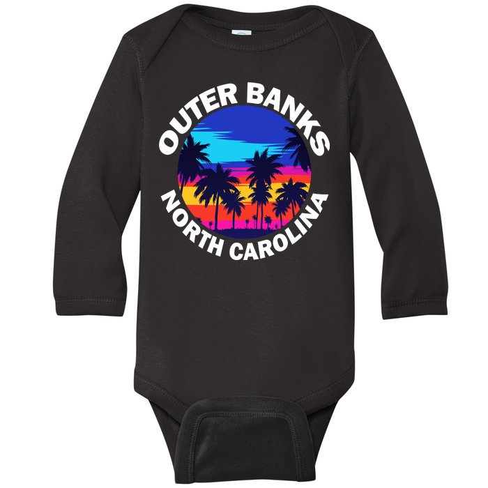 Outer Banks North Carolina Baby Long Sleeve Bodysuit