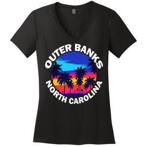 Outer Banks North Carolina Women's V-Neck T-Shirt