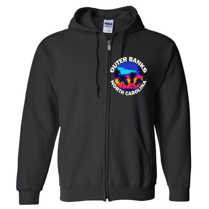 Outer Banks North Carolina Full Zip Hoodie