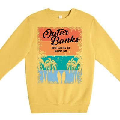 Outer Banks North Carolina USA Founded 1587 Premium Crewneck Sweatshirt