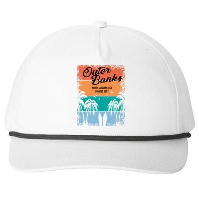 Outer Banks North Carolina USA Founded 1587 Snapback Five-Panel Rope Hat