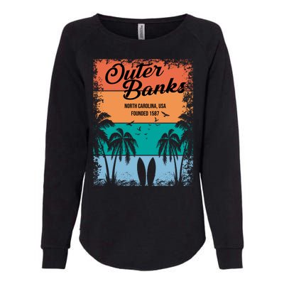 Outer Banks North Carolina USA Founded 1587 Womens California Wash Sweatshirt