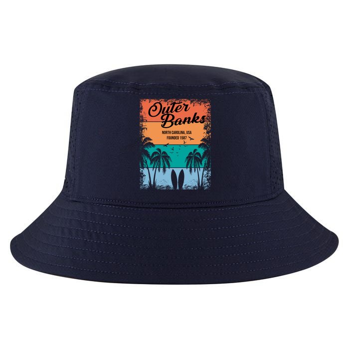 Outer Banks North Carolina USA Founded 1587 Cool Comfort Performance Bucket Hat