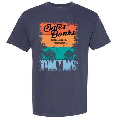 Outer Banks North Carolina USA Founded 1587 Garment-Dyed Heavyweight T-Shirt