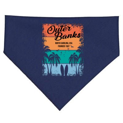 Outer Banks North Carolina USA Founded 1587 USA-Made Doggie Bandana