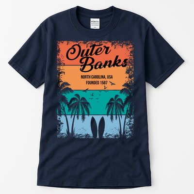 Outer Banks North Carolina USA Founded 1587 Tall T-Shirt