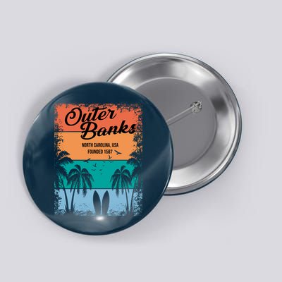 Outer Banks North Carolina USA Founded 1587 Button