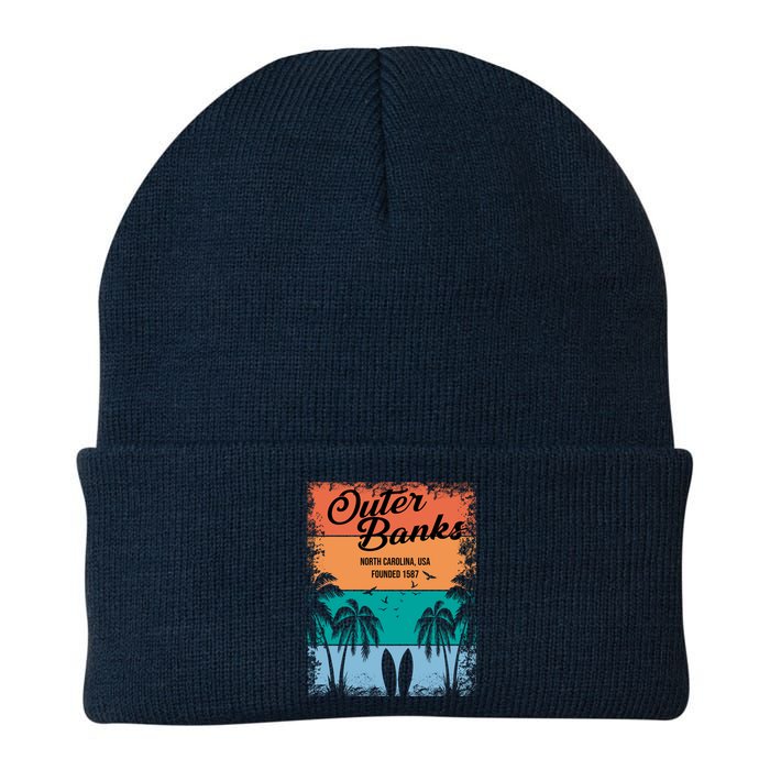 Outer Banks North Carolina USA Founded 1587 Knit Cap Winter Beanie