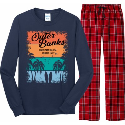 Outer Banks North Carolina USA Founded 1587 Long Sleeve Pajama Set