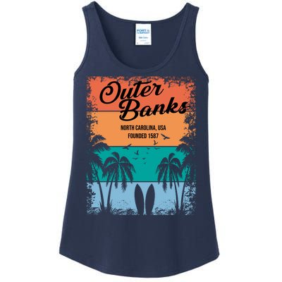 Outer Banks North Carolina USA Founded 1587 Ladies Essential Tank