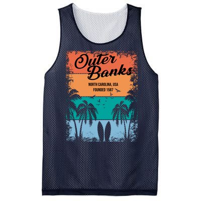 Outer Banks North Carolina USA Founded 1587 Mesh Reversible Basketball Jersey Tank