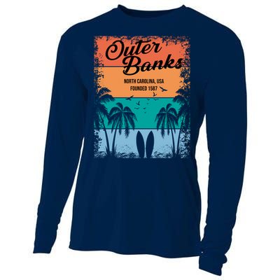 Outer Banks North Carolina USA Founded 1587 Cooling Performance Long Sleeve Crew