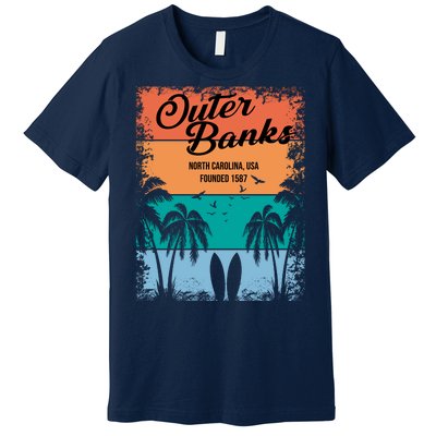 Outer Banks North Carolina USA Founded 1587 Premium T-Shirt