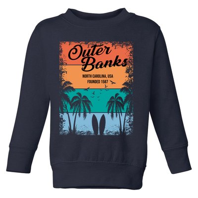 Outer Banks North Carolina USA Founded 1587 Toddler Sweatshirt