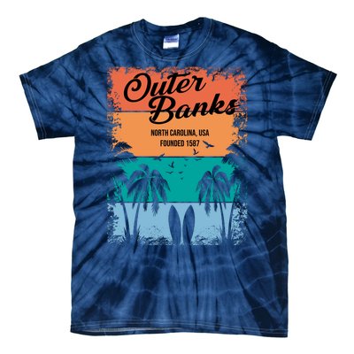 Outer Banks North Carolina USA Founded 1587 Tie-Dye T-Shirt