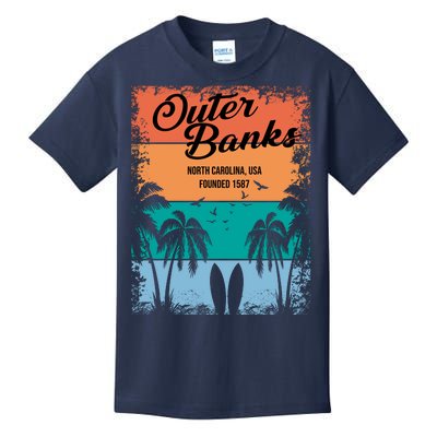 Outer Banks North Carolina USA Founded 1587 Kids T-Shirt