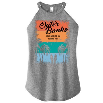 Outer Banks North Carolina USA Founded 1587 Women’s Perfect Tri Rocker Tank