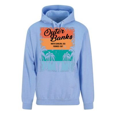 Outer Banks North Carolina USA Founded 1587 Unisex Surf Hoodie