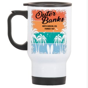 Outer Banks North Carolina USA Founded 1587 Stainless Steel Travel Mug