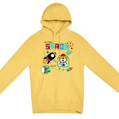 Outer Space Children's Illustration Premium Pullover Hoodie