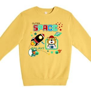 Outer Space Children's Illustration Premium Crewneck Sweatshirt