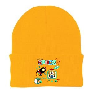 Outer Space Children's Illustration Knit Cap Winter Beanie